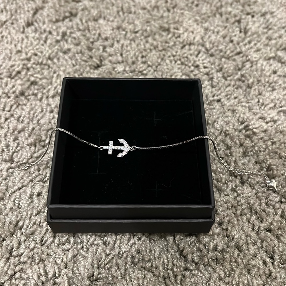 Silver Anchor Bracelet